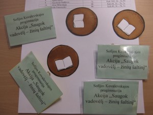 Akcija ,,Saugok vadovėlį – žinių šaltinį“ Akcija ,,Saugok vadovėlį – žinių šaltinį“
