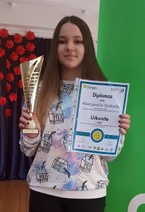 Aleksandra Špakaitė – matematikos konkurso „Pangea“ laureatė Aleksandra Špakaitė – matematikos konkurso „Pangea“ laureatė