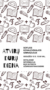 ATVIRŲ DURŲ DIENA 2020 ATVIRŲ DURŲ DIENA 2020