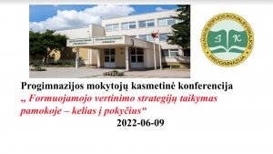 Mokytojų konferencija Mokytojų konferencija