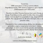 Kovo 11 sveikinimas